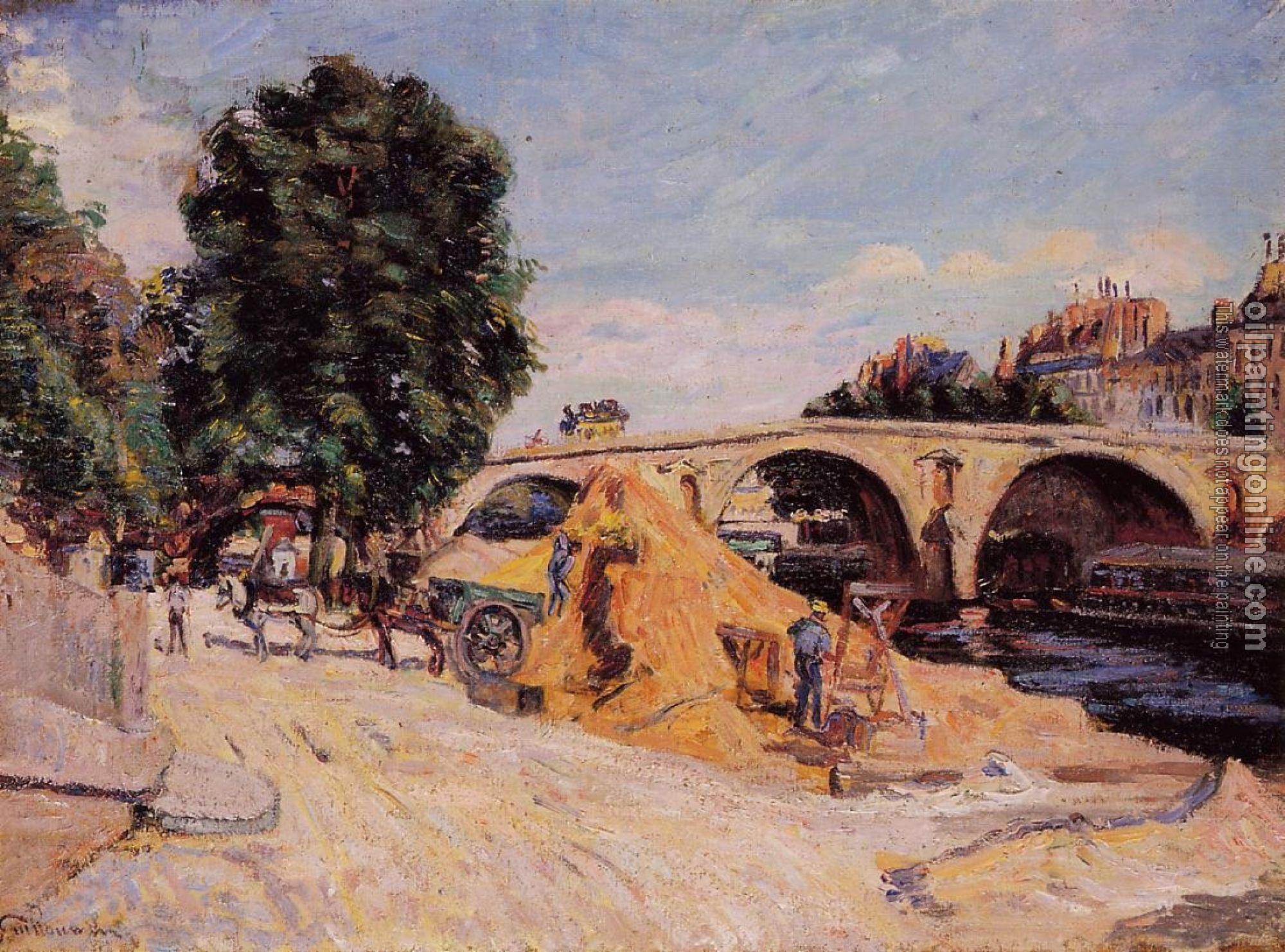 Guillaumin, Armand - Pont Marie from the Quai d'Anjou